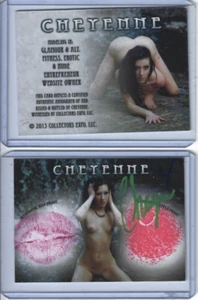 Tarjeta coleccionable firmada y besada Cheyenne Collectors Expo #4 modelo internacional - Imagen 1 de 1