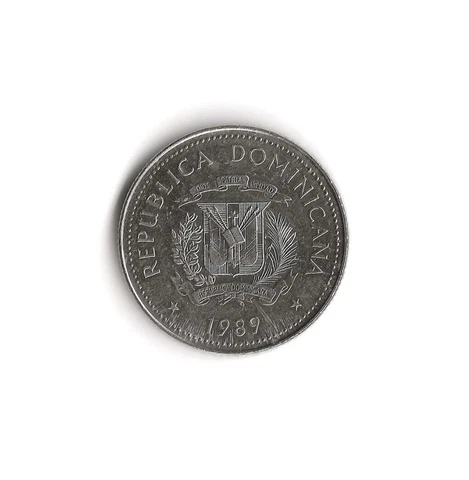 1989 Dominicana - Veinticinco Centavos - 472 Cover