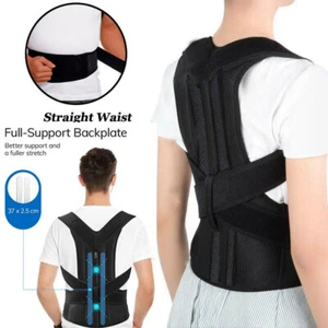 Back Posture Corrector for Men and Women Full Back and Neck Support with Straps - Picture 1 of 12