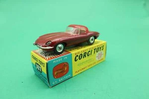 CORGI TOYS - 307- E TYPE JAGUAR - ROSSO - PLAYCRAFT TOYS LTD LONDON- SCATOLA ORI - Bild 1 von 13