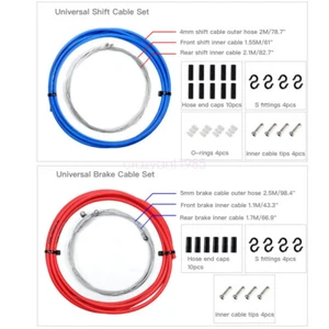Línea de cambio para bicicleta freno carcasa hebilla kit engranajes bicicleta de carretera universal - Imagen 1 de 16
