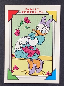 Impel Disney Family Portraits #123 1991 Daisy Duck Mr Duck sale 1940 casi nuevo - Imagen 1 de 2