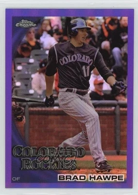 2010 Topps Chrome Retail Purple Refractor /599 Brad Hawpe #111 - Image 1 of 2