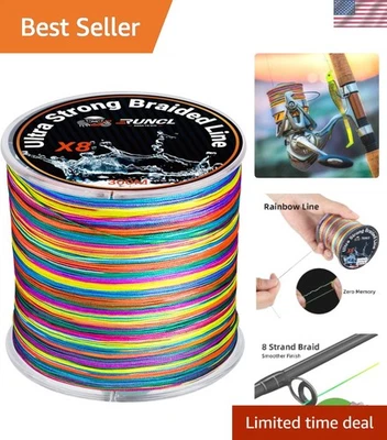 8-Strand Braided Fishing Line - High Visibility, 12lb-100lb Strength for All ... - Image 1 of 4
