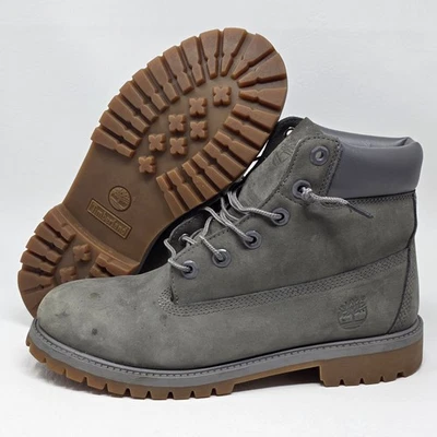 Timberland 6” Premium Impermeable 200G Botas Aisladas Oliva A0330 Niños EE. UU. Talla 7 Foto 1 de 4