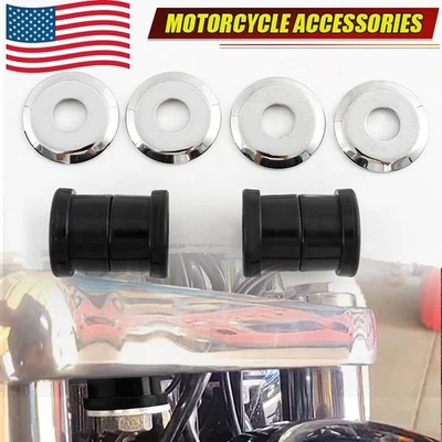 Handlebar Riser Bushings Fit for Harley Softail Dyna FXR Sportster XL 1973-2016 - Image 1 of 4