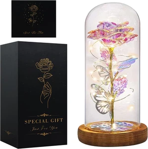 Rosa Eterna,Regalo Natale Donna Regali per Moglie, Madre, Sorella, Cognata, Migl - Foto 1 di 12