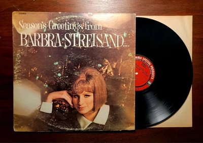 SEASON'S GREETING'S FROM BARBRA STREISAND Vinyl Lp 1969 Press Columbia CSS 1075 - Image 1 of 4