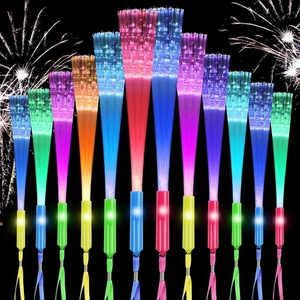 12Pcs Fibre Optic Wands for Kids, 7 Blinking Colors LED Glow Sticks Party Pack - Picture 1 of 9