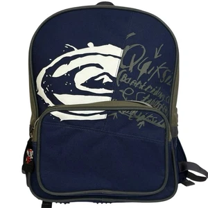Vintage Quiksilver Pro 2005 Backpack Navy Blue Grey 23.5L 2000s Surf Surfing Y2K - Picture 1 of 19