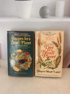 Diet For A Small Planet by Frances Lappe and Recipes For A Small Planet 1970s PB - Picture 1 of 5