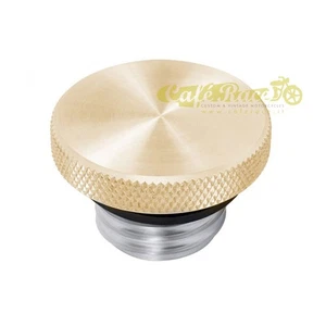 Brass Billet Aluminum Tank Cap for Triumph and Harley Davidson - Picture 1 of 4