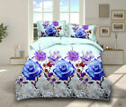 3D Duvet Cover Bedding Set With Fitted Sheet & Pillow Case Single Double King 