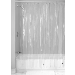 NEW CLEAR SHOWER CURTAIN LINER WATER REPELLENT BATHROOM SHOWER CURTAIN - Picture 1 of 6