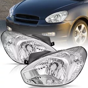 Faros cromados diestros+derechos para 2007 2008 2009 2010 2011 Accent GS SE GLS SR - Imagen 1 de 7