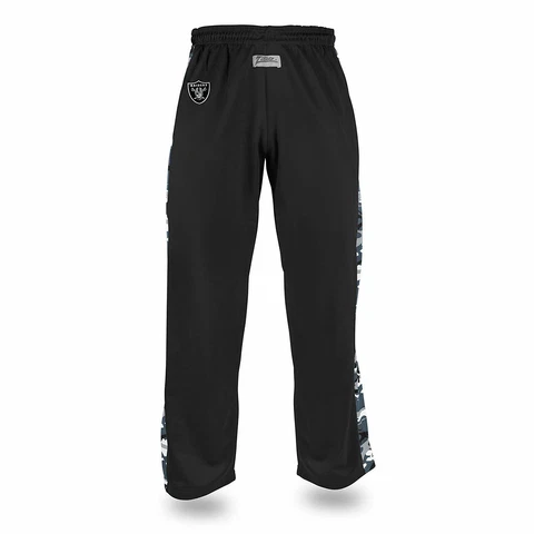 Zubaz Men's NFL Oakland Raiders Camo Print Stadium Pants Cover