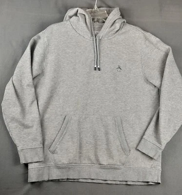 Sudadera Penguin de Munsingwear para hombre XL gris con capucha manga larga bolsillo Foto 1 de 4
