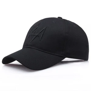 Mens Game Watch Dogs Baseball Cap 3D Embroidery Snapback Hat Adjustable Outdoor - Picture 1 of 6