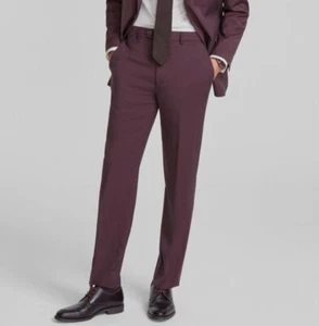 Nautica Men's Red Modern-Fit Stretch Suit Pants Size 30W - Picture 1 of 1