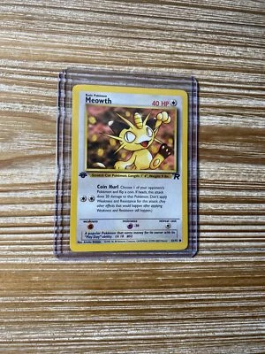 Meowth 62/82 1st Edition Team Rocket Pokemon Card NM-Mint - Image 1 of 2