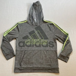 Adidas Hoodie Youth XL 18/20 Long Sleeve Front Pockets Gray Pullover Sports - Picture 1 of 14