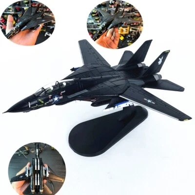 1:100 F-14A Tomcat Testers Squadron VX-4 Fighter Model Alloy Military Aircraft - Image 1 of 4