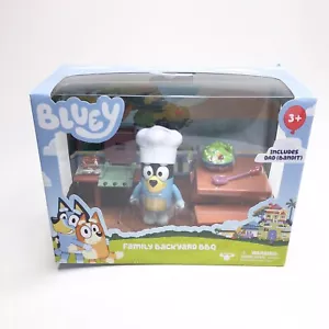 NUEVO Bluey RARO Juego de Barbacoa Patio Trasero Familiar con Bandido | Juguetes Alce | Nuevo en Caja | EE. UU. - Imagen 1 de 4