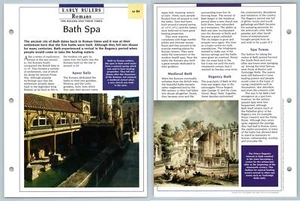 Bath Spa - AD84 Early Rulers Atlas Kings & Queens Of GB Maxi Card - Picture 1 of 1