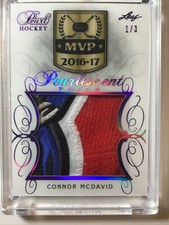CONNOR MCDAVID  Leaf Pearl Hockey OIlers SHOULDER Logo Pearlescent PATCH 1/3🏒🔥