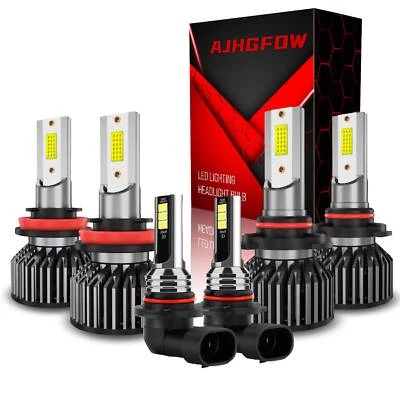 For Cadillac SRX 2010-2016 LED Headlights High Low Beam + Fog Lights Bulbs - Image 1 of 4