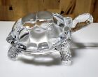 Turtle /Tortoise Clear Crystal Glass Art Figurine Paperweight 6&quot;&#215; 5&#189;&quot;