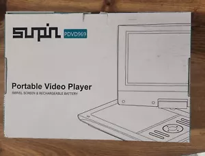 SUNPIN PDVD969 Portable 9" DVD Player Purple NEW!! OPEN BOX - Picture 1 of 3