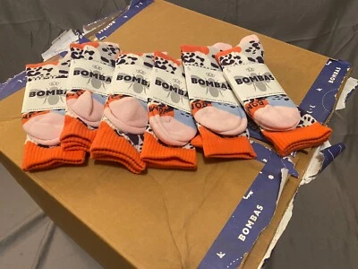 [6 Pack] Bombas Moonbeam Leopard Camo Medium Calf Socks - Image 1 of 4