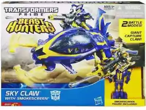 Hasbro (2013) Transformers PRIME Beast Hunters Sky Claw with Smoke Screen - Picture 1 of 3