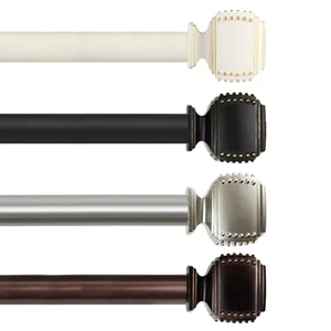 Barra de cortina ajustable Bane 1" 28-240" (5 tamaños, 4 colores) - Imagen 1 de 9