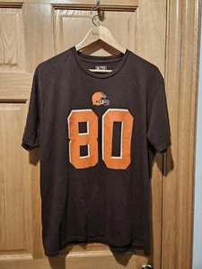 Vintage Nike Jarvis Landry #80 Cleveland Browns Dri-Fit T-Shirt Size Large - Picture 1 of 4