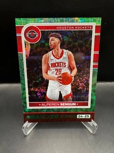 2024-25 Panini NBA Hoops Alperen Sengun Green Wave /8 #210 Houston Rockets - Picture 1 of 2