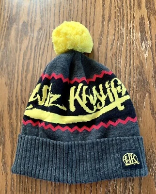 Wiz Khalifa 2012 Pompom Knit Beanie Yellow Red - Image 1 of 2