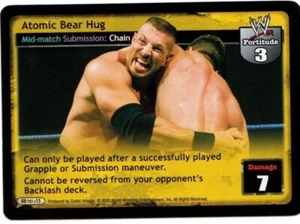 WWE: Atomic Bear Hug [Played] card type Mid-match Manuever Raw Deal Wrestling WW - Picture 1 of 1