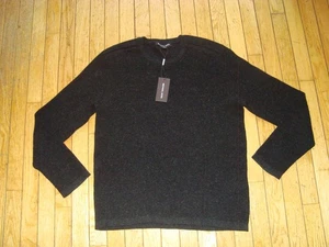 MICHAEL KORS MAGLIONE GIROCOLLO UOMO COTONE LANA TAGLIA LARGE NUOVO CON ETICHETTE@$168,00 - Foto 1 di 9