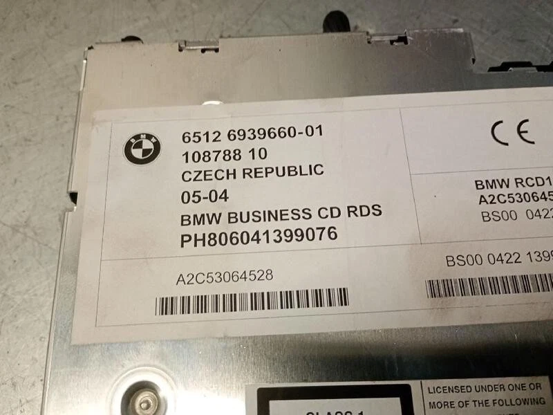 65126939660 sistema audio radio cd para BMW 3 (E46) 316 I 1997 5514483 - Imagen 1 de 4