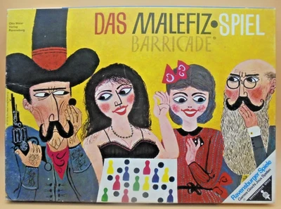 INNEN TOP :  Das Malefiz Barricade Spiel Ravensburger Spiele 1971  2-6 Spieler ! - Bild 1 von 4
