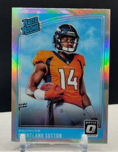 Courtland Sutton SILVER Holo Prizm Rated Rookie 2018 Donruss Optic #162 Broncos - Picture 1 of 2