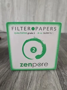 9 cm Lab Filter Paper, Standard Grades 1, 2, 4 - ZENPORE Fast, Medium, Slow F - Picture 1 of 4