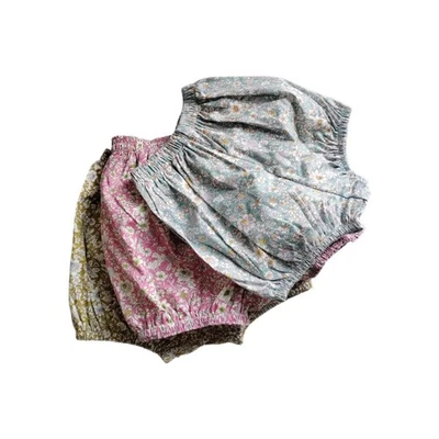 Floral Baby Bloomers, Funda Pañal, Pantalones Cortos, Ropa Infantil Pack de 3 Foto 1 de 4