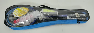 Juego de raquetas de bádminton Carlton Attack 200 para 2 jugadores con lanzaderas y bolsa de transporte Foto 1 de 4