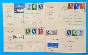 GB 1953 & 1954. 4 Wildings first day civers - Picture 1 of 2
