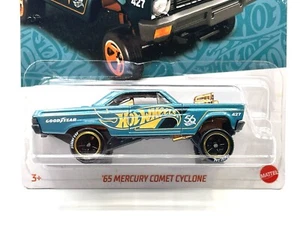 Hot Wheels 65 Mercury Comet Cyclone Gasser verde azulado CAMBIO DE RUEDA PERSONALIZADO por AEB - Imagen 1 de 5