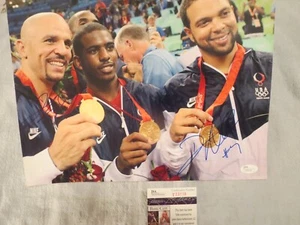 JASON KIDD SIGNED PHOTO, WINNING THE GOLD MEDAL 11X14. JSA COA - Picture 1 of 4