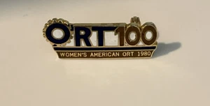 Women’s American ORT 100 (1980) Collectible Lapel Pin - Vintage - Picture 1 of 3
